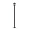 Z-Lite Aspen 1 Light Outdoor Post Mounted Fixture, Oil Rubbed Bronze And Clear Seedy 554PHMS-536P-ORB - alternate 2